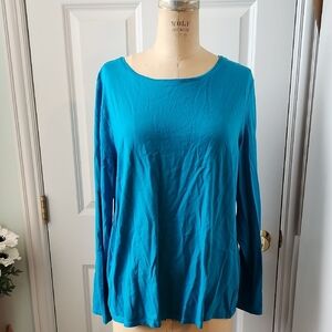 Blue Long Sleeve Women's Top